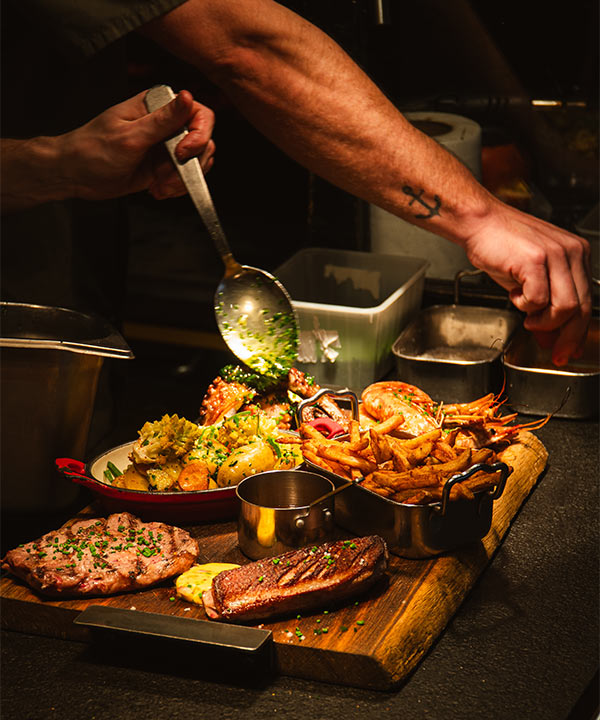 Le poulpe de roche persillé et son aïoli